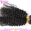 Tangle free kinky twists hair cheap virgin unprocessed malaysian kinky curl sew in hair weave